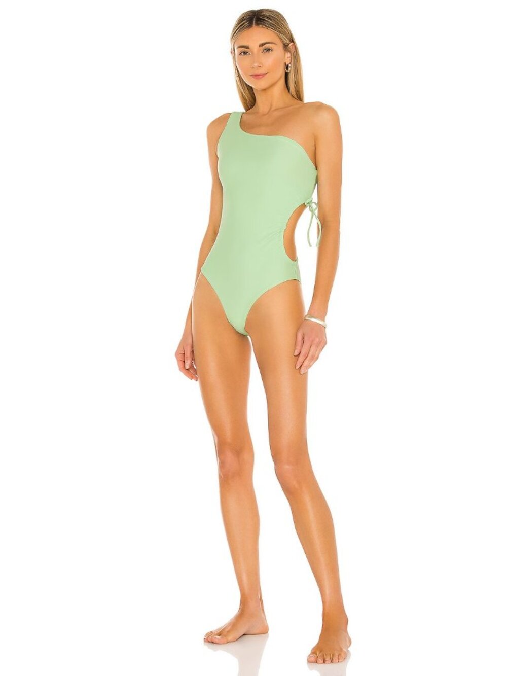 JADE SWIM Sena One Piece in Cactus Green